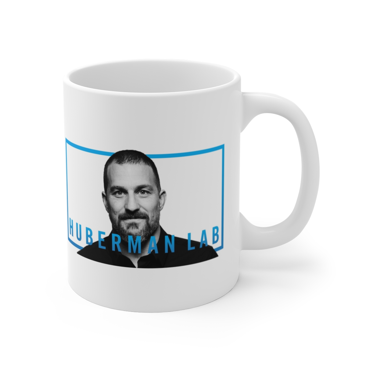 Huberman Face Logo Mug | Scientist Portrait Coffee Cup | Andrew Huberman Huberman Lab