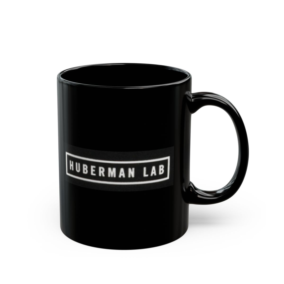 Huberman Lab logo Mug | Black Ceramic Coffee Mug 11oz 15oz | Andrew Huberman Huberman Lab