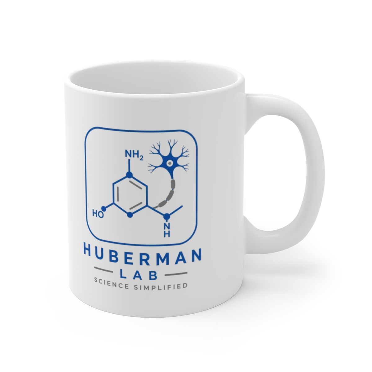 Huberman "Science Simplified" White Mug